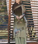 Light Olive Pure Cotton Pakistani Salwar Kameez
