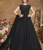 Black Net Anarkali Salwar Kameez
