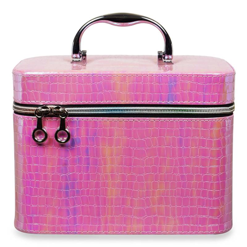 NFI essentials Makeup Bag Set of 3 Cosmetic Box Jewellery Bridal Box Trousseau Box Vanity Beauty Case Organizer (Pink)