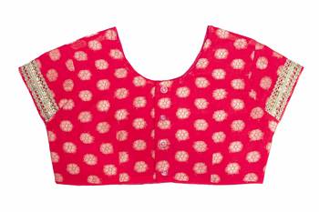 Bhartiya Paridhan Girls Ready To Wear Stitched 6 Yard Aboli Red Saree With Stitched Blouse 5