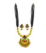 Ayron Gold Plated   Peacock  Pendal Necklace Set