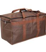 atorakushon   Nylon Travelling Bag Duffle Bags Wardrobe Luggage Organizer Under Bed Storage Bag Large Pack of 1 (Brown)
