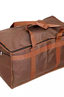 atorakushon   Nylon Travelling Bag Duffle Bags Wardrobe Luggage Organizer Under Bed Storage Bag Large Pack of 1 (Brown)