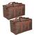 atorakushon   Nylon Travelling Bag Duffle Bags Wardrobe Luggage Organizer Under Bed Storage Bag Large Pack of 2 (Brown)