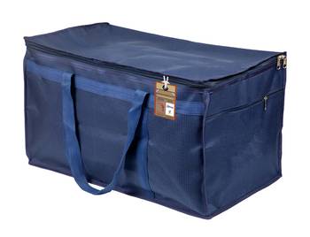 atorakushon   Nylon Travelling Bag Duffle Bags Wardrobe Luggage Organizer Under Bed Storage Bag Large Pack of 1 (Blue ) 1