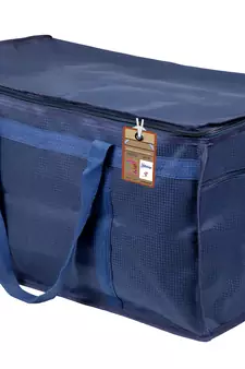 atorakushon   Nylon Travelling Bag Duffle Bags Wardrobe Luggage Organizer Under Bed Storage Bag Large Pack of 1 (Blue )