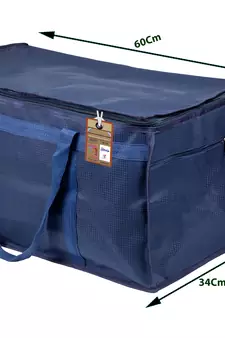 atorakushon   Nylon Travelling Bag Duffle Bags Wardrobe Luggage Organizer Under Bed Storage Bag Large Pack of 1 (Blue )
