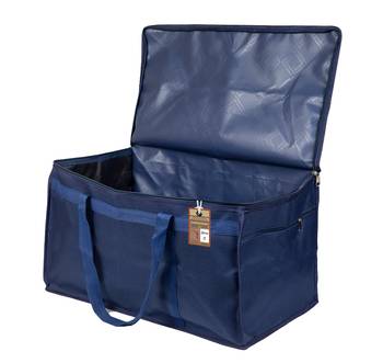 atorakushon   Nylon Travelling Bag Duffle Bags Wardrobe Luggage Organizer Under Bed Storage Bag Large Pack of 2 (Blue ) 3
