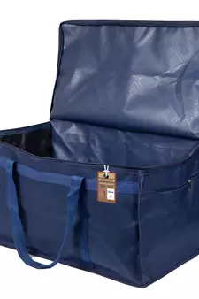 atorakushon   Nylon Travelling Bag Duffle Bags Wardrobe Luggage Organizer Under Bed Storage Bag Large Pack of 2 (Blue )