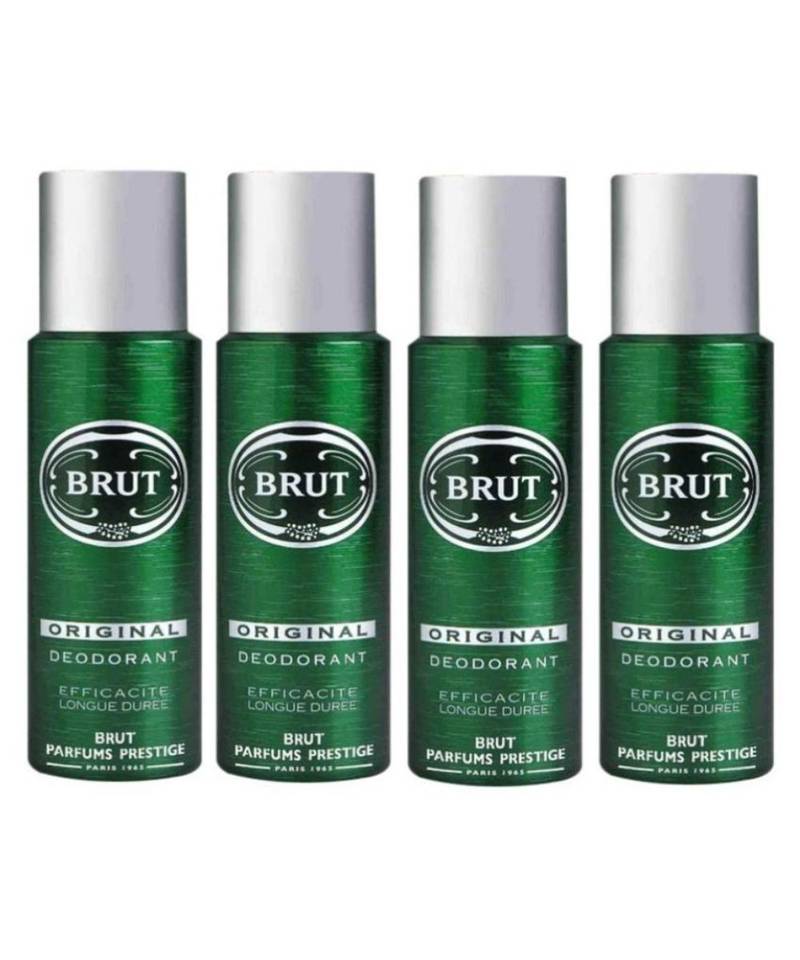 BRUT Pack of 4 Deodrants For Men  (Original)