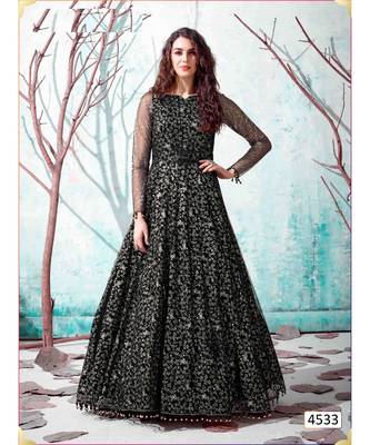 Party wear net gowns 1