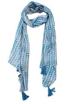 Appealing Muslin Fabric Multicolor Printed women scarf/Stoles With Tassels