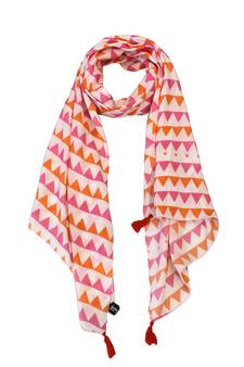 Pretty Muslin Fabric Multicolor Printed women scarf/Stoles With Tassels