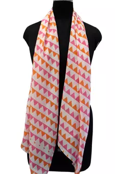 Pretty Muslin Fabric Multicolor Printed women scarf/Stoles With Tassels