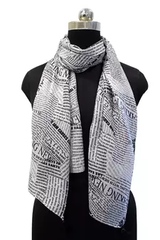 Elegant Muslin Fabric Multicolor Printed women scarf/Stoles With Tassels