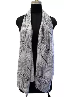 Elegant Muslin Fabric Multicolor Printed women scarf/Stoles With Tassels