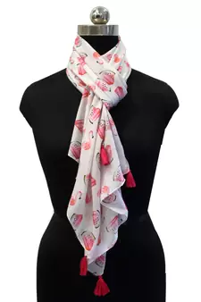 Beautiful Muslin Fabric Multicolor Printed women scarf/Stoles With Tassels