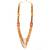 Gold Plated Multi Layer Necklace Set For Womens