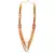 Gold Plated Multi Layer Necklace Set For Womens