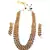 Gold  Alloy Kundan Necklace Set with Earrings for Women