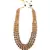 Gold  Alloy Kundan Necklace Set with Earrings for Women