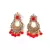 Bridal Kudan Choker Gold Plated Grey Necklace Set for Women