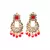 Bridal Kudan Choker Gold Plated Grey Necklace Set for Women