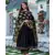 Black Cotton Kurta Set with Chanderi Dupatta