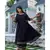 Black Cotton Kurta Set with Chanderi Dupatta