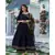 Black Cotton Kurta Set with Chanderi Dupatta