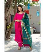 Hot Pink Kurta Dupatta Set