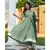 Green Motif Print Kurta Dupatta Set