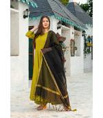 Mehendi Green Kurta Dupatta Set