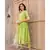 Crisp Green Kurta Set with Hand Paint Dupatta
