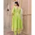 Crisp Green Kurta Set with Hand Paint Dupatta