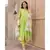 Crisp Green Kurta Set with Hand Paint Dupatta