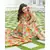 Multi colored Leaf Hand Block Print Kurta Set with Chanderi Dupatta