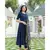 Midnight Blue Kurta Set with Bandej Dupatta
