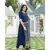 Midnight Blue Kurta Set with Bandej Dupatta