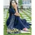 Midnight Blue Kurta Set with Bandej Dupatta