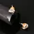 Silver stone studs