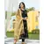 Black Hand Block Gold Print Kurta Dupatta Set