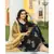 Black Hand Block Gold Print Kurta Dupatta Set