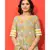 Pastel Green Floral Hand Block Print Kurta Dupatta Set