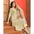 Pastel Green Floral Hand Block Print Kurta Dupatta Set