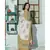 A kiwi green floral hand block print kurta dupatta set
