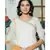 White flared Cotton Kurta set with hand Painted Doria Dupatta