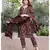 Burgundy bagru hand block print cotton kurta set with chanderi dupatta