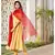 Beige gota flared kurta dupatta set