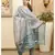 Blush blue hand block print chanderi kurta dupatta set